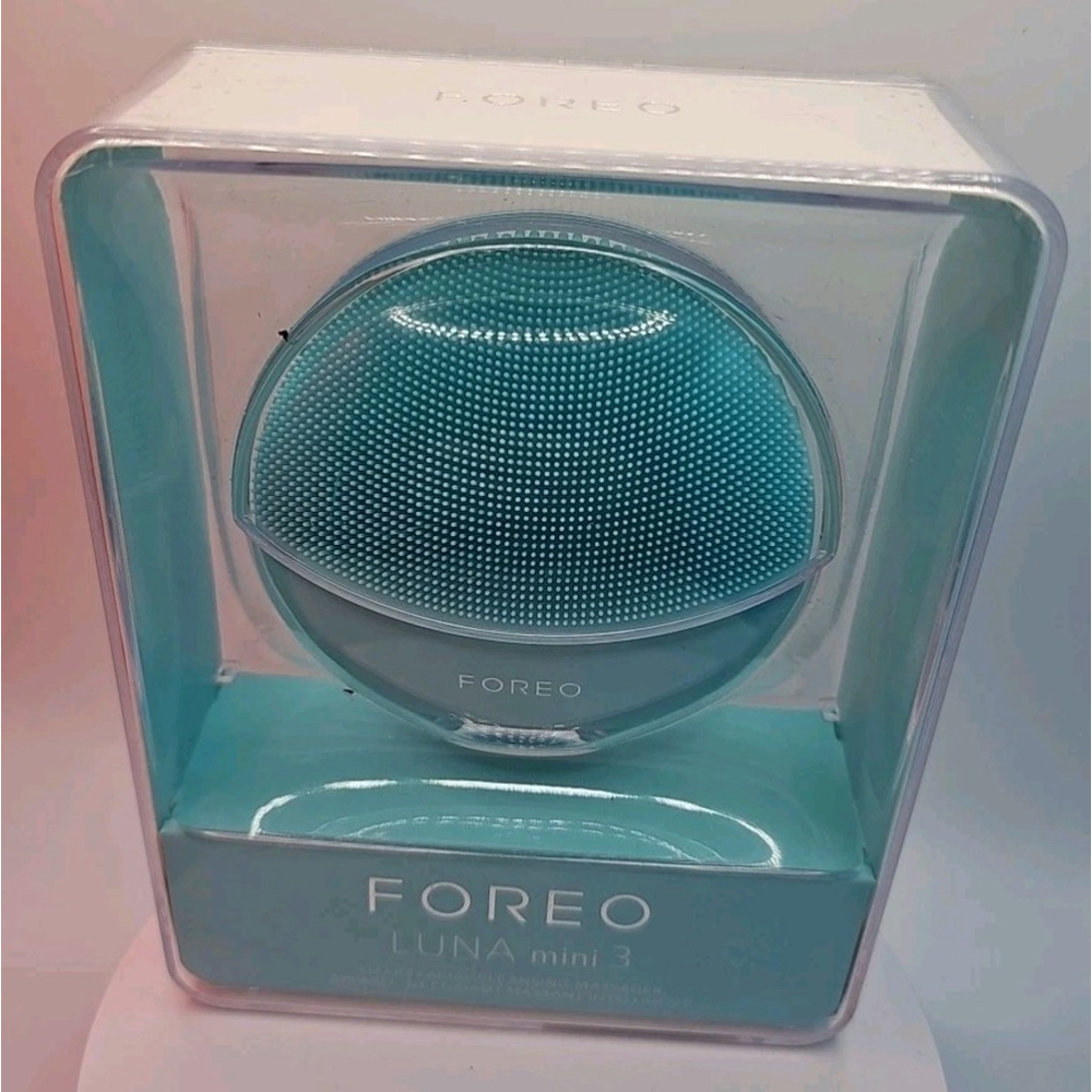 Foreo Luna Mini 3 Smart Facial Cleansing Massager Mint Blue New Sealed
